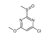 4-氯-6-甲氧基-2-(甲亚磺酰基)嘧啶结构式