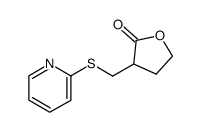 3-((pyridin-2-ylthio)methyl)dihydrofuran-2(3H)-one Structure