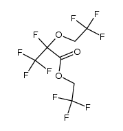 2,2,2-trifluoroethyl 2,3,3,3-tetrafluoro-2-(2,2,2-trifluoroethoxy)propanoate结构式