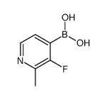(3-氟-2-甲基吡啶-4-基)硼酸结构式