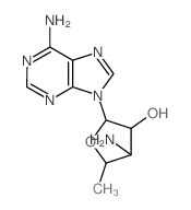 Adenine,9-(3-amino-3,5-dideoxy-b-D-xylofuranosyl)- (8CI) Structure