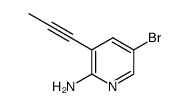 2-Pyridinamine, 5-bromo-3-(1-propyn-1-yl)-结构式