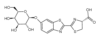 6-O-β-D-galactopyranosyl-luciferin Structure