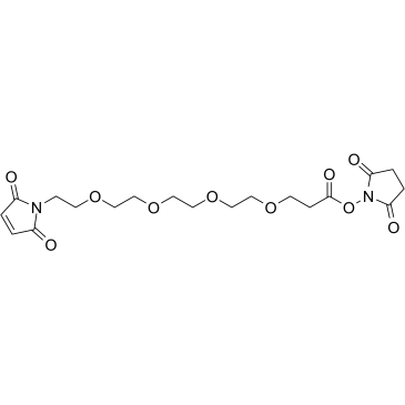 Mal-​PEG4-​NHS ester结构式