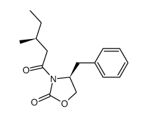 (3S,4s)-4-苄基-3-(3-甲基戊酰基)-噁唑啉-2-酮结构式