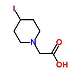 (4-Iodo-1-piperidinyl)acetic acid结构式