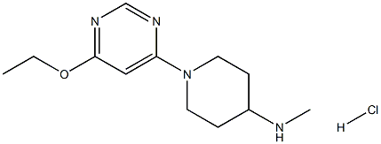 1-(6-EthoxypyriMidin-4-yl)-N-Methylpiperidin-4-aMine hydrochloride Structure