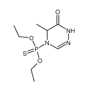 O,O-diethyl (5-methyl-6-oxo-5,6-dihydro-1,2,4-triazin-4(1H)-yl)phosphonothioate结构式