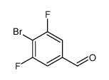4-溴-3,5-二氟苯甲醛结构式