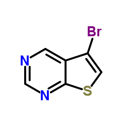 5-溴噻吩并[2,3-d]嘧啶结构式