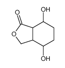 4,7-dihydroxy-3a,4,5,6,7,7a-hexahydro-3H-2-benzofuran-1-one结构式