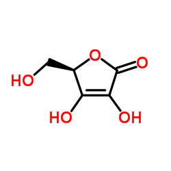 2(5H)-Furanone,3,4-dihydroxy-5-(hydroxymethyl)-,(5R)- Structure