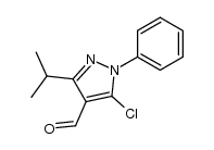 5-氯-3-异丙基-1-苯基-1H-吡唑-4-甲醛结构式
