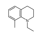 1-ethyl-8-methyl-1,2,3,4-tetrahydroquinoline结构式