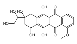 9-(1,2-dihydroxyethyl)-6,7,9,11-tetrahydroxy-4-methoxy-8,10-dihydro-7H-tetracene-5,12-dione结构式