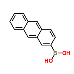 2-Anthrylboronic acid Structure