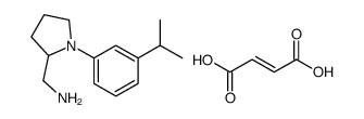 (-)-1-(3-(1-Methylethyl)phenyl)-2-pyrrolidinemethanamine fumarate Structure