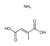 methyl-fumaric acid ; ammonium salt结构式