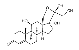 18-羟基皮质醇(半缩醛)结构式