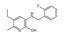 5-ethyl-3-[(2-fluorophenyl)methylamino]-6-methyl-1H-pyridin-2-one结构式