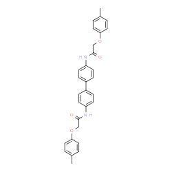 N,N'-4,4'-Biphenyldiylbis[2-(4-methylphenoxy)acetamide] Structure