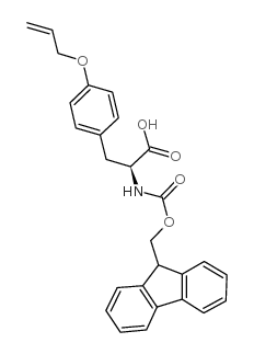 Fmoc-O-烯丙基-L-酪氨酸结构式