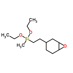 2-(3,4-环氧环己烷基)甲基二乙氧基硅烷结构式