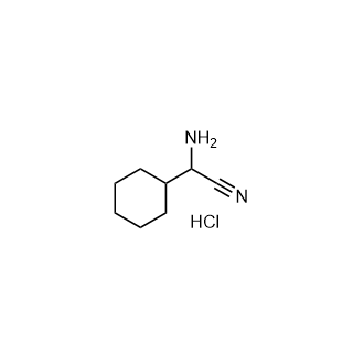 2-氨基-2-环己基乙酰腈盐酸盐结构式