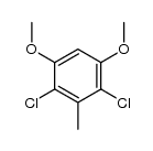 2,4-dichloro-1,5-dimethoxy-3-methylbenzene Structure