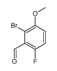 2-Bromo-6-fluoro-3-methoxybenzaldehyde Structure