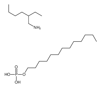 tridecyl dihydrogen phosphate, compound with 2-ethyl-1-hexylamine (1:1)结构式