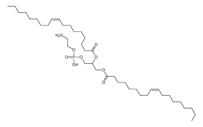 [3-[2-aminoethoxy(hydroxy)phosphoryl]oxy-2-[(E)-octadec-9-enoyl]oxypropyl] (E)-octadec-9-enoate Structure