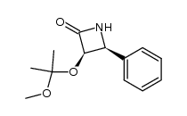 (3R-cis)-3-(1-methoxy-1-methylethoxy)-4-phenyl-2-azetidinone Structure