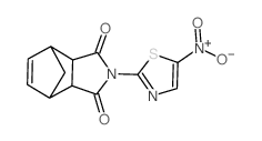 2-(5-nitro-thiazol-2-yl)-3a,4,7,7a-tetrahydro-4,7-methano-isoindole-1,3-dione结构式