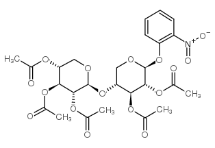 2-Nitrophenyl2,2',3,3',4'-penta-O-acetyl-b-D-xylobioside结构式