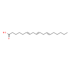 (6E,9E,12E)-octadeca-6,9,12-trienoic acid结构式