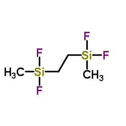 1,2-双(甲基二氟硅基)乙烷结构式