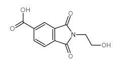 2-(2-羟基乙基)-1,3-二氧代-2,3-二氢-1H-异吲哚-5-羧酸结构式