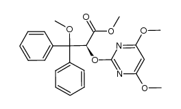 (S)-methyl 2-(4,6-dimethoxypyrimidin-2-yloxy)-3-methoxy-3,3-diphenylpropionate结构式