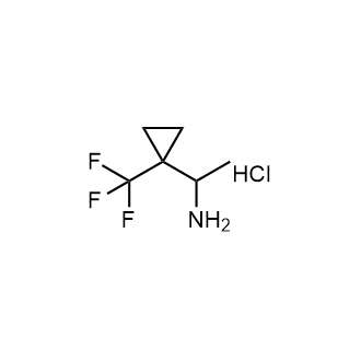 1-[1-(三氟甲基)环丙基]乙胺盐酸盐结构式