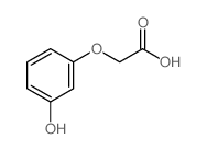 2-(3-hydroxyphenoxy)acetic acid Structure