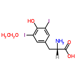 3,5-二碘-L-酪氨酸水合物结构式