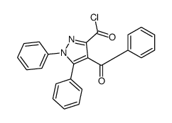 4-benzoyl-1,5-diphenylpyrazole-3-carbonyl chloride结构式
