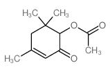 (4,6,6-trimethyl-2-oxo-1-cyclohex-3-enyl) acetate结构式
