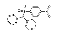 ((4-nitrophenyl)sulfonyl)diphenylphosphane结构式