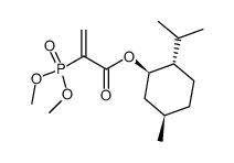 (l)-menthyl 2-(dimethylphosphono)acrylate结构式