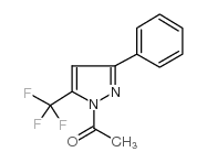 1-乙酰基-5-苯基-3-(三氟甲基)-1H-吡唑结构式