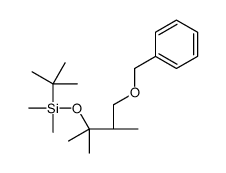 {[(3S)-4-(Benzyloxy)-2,3-dimethyl-2-butanyl]oxy}(dimethyl)(2-meth yl-2-propanyl)silane Structure