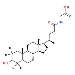 Glycolithocholic acid-d4结构式