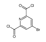 4-bromopyridine-2,6-dicarbonyl chloride结构式
